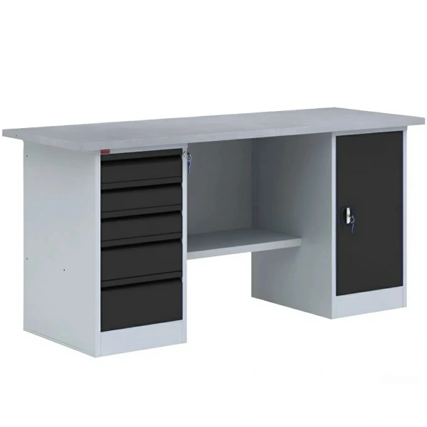 Верстак ВП-4Т, 1900 мм (фасад графит)